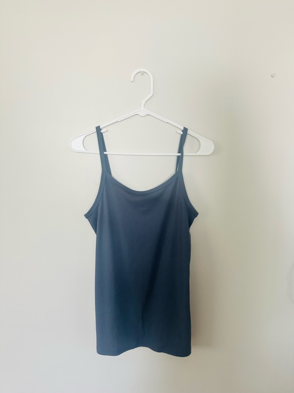 No Boundaries Navy Blue Ribbed Cami Tank